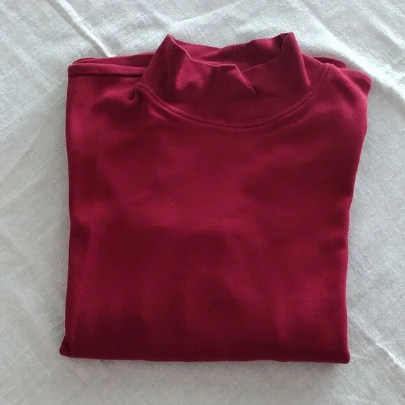 Karen Scott Womens Mock Neck Long Sleeve T-Shirt - Picture 5 of 10